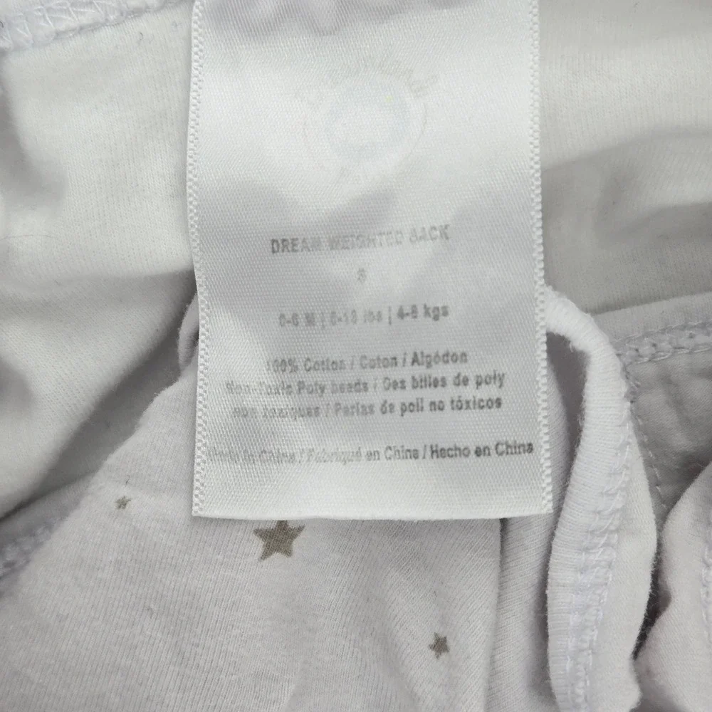 Dreamland Baby Grey Star Quilted Sleep Sack Swaddle 0-6 Months Infant Cozy GUC